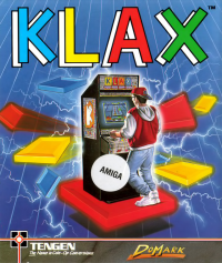Klax Amiga US box art
